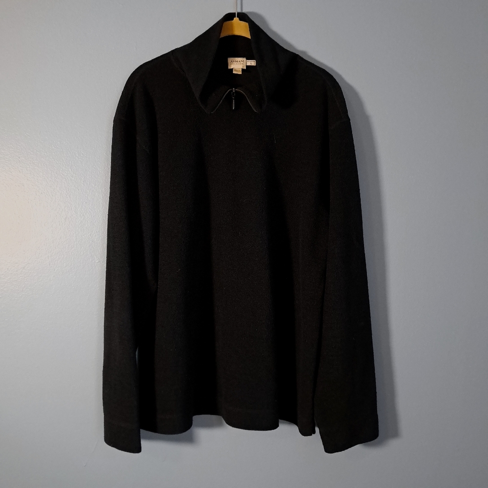 Armani Collezioni Misura Quarter Zip Sweater Size Large